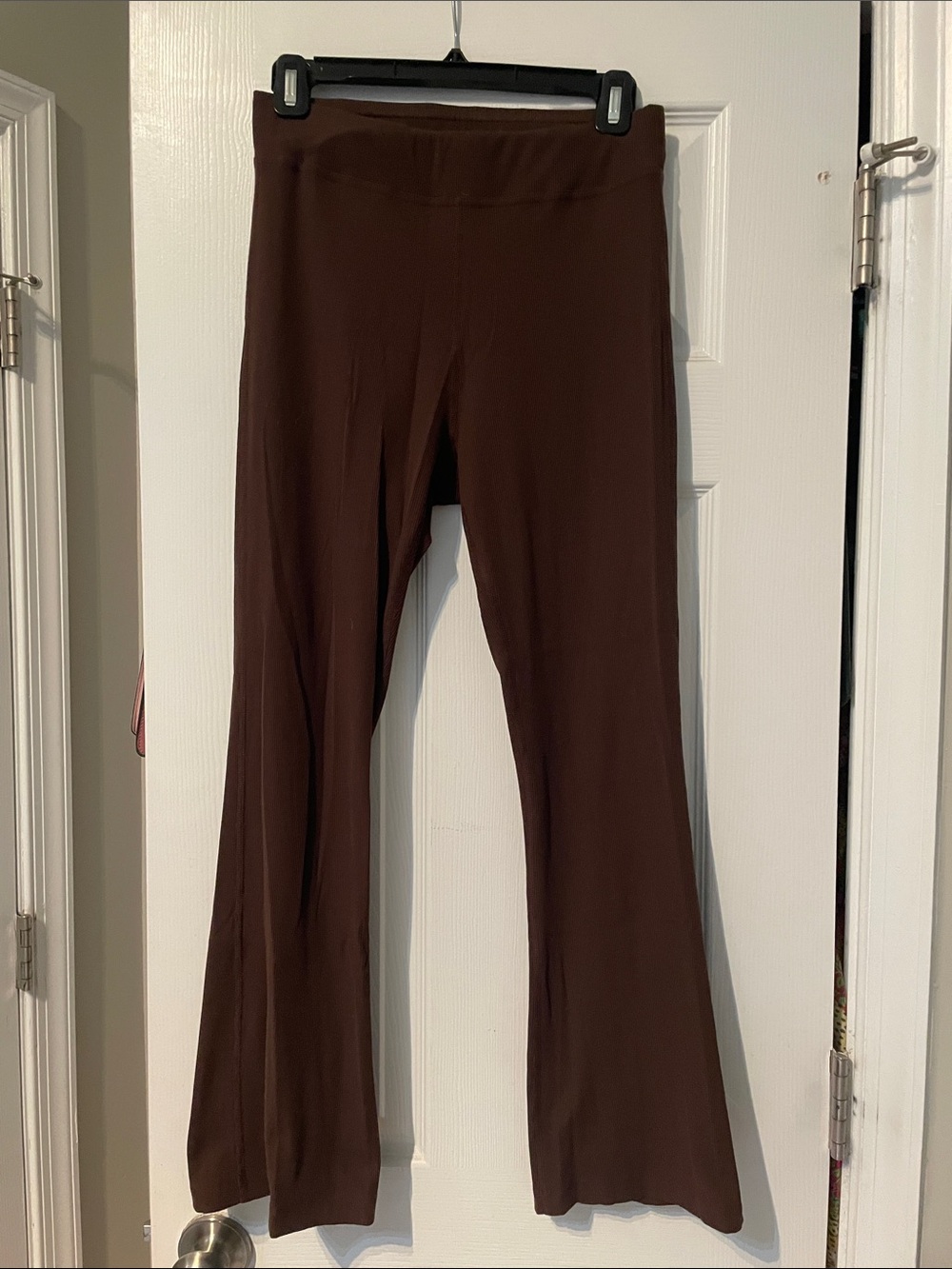 Outdoor Voices ribbed kick flare leggings